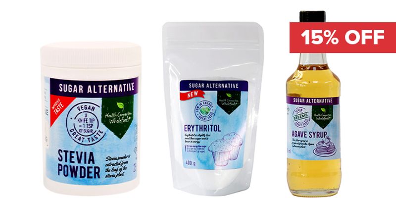 15% Off Health Connection Sweeteners - Sugar Replacements Cover Image